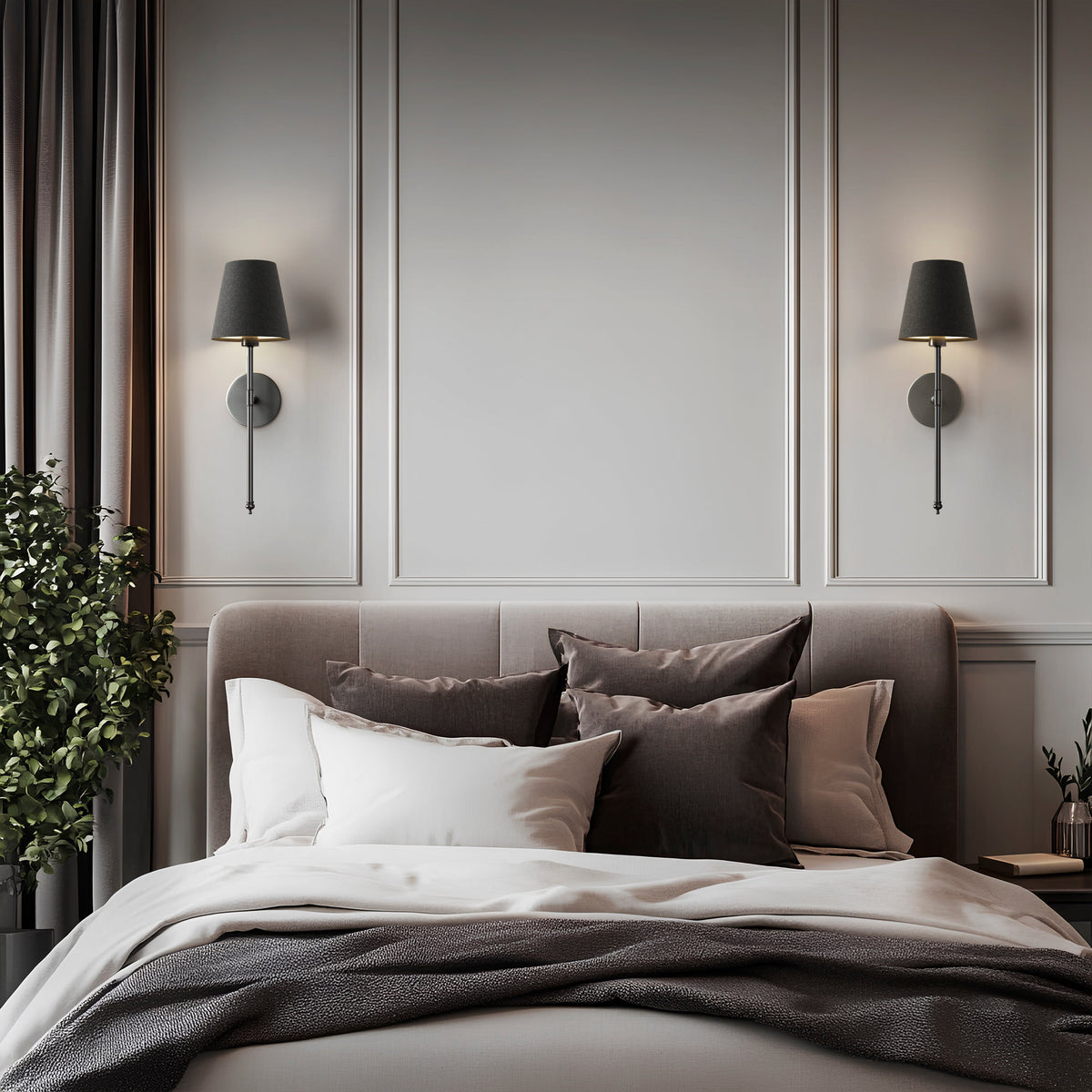 WIRELESS DARK WALL SCONCES (SET OF 2)