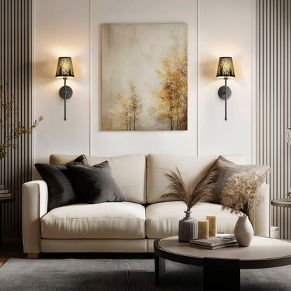 WIRELESS METALLIC WALL SCONCES (SET OF 2)