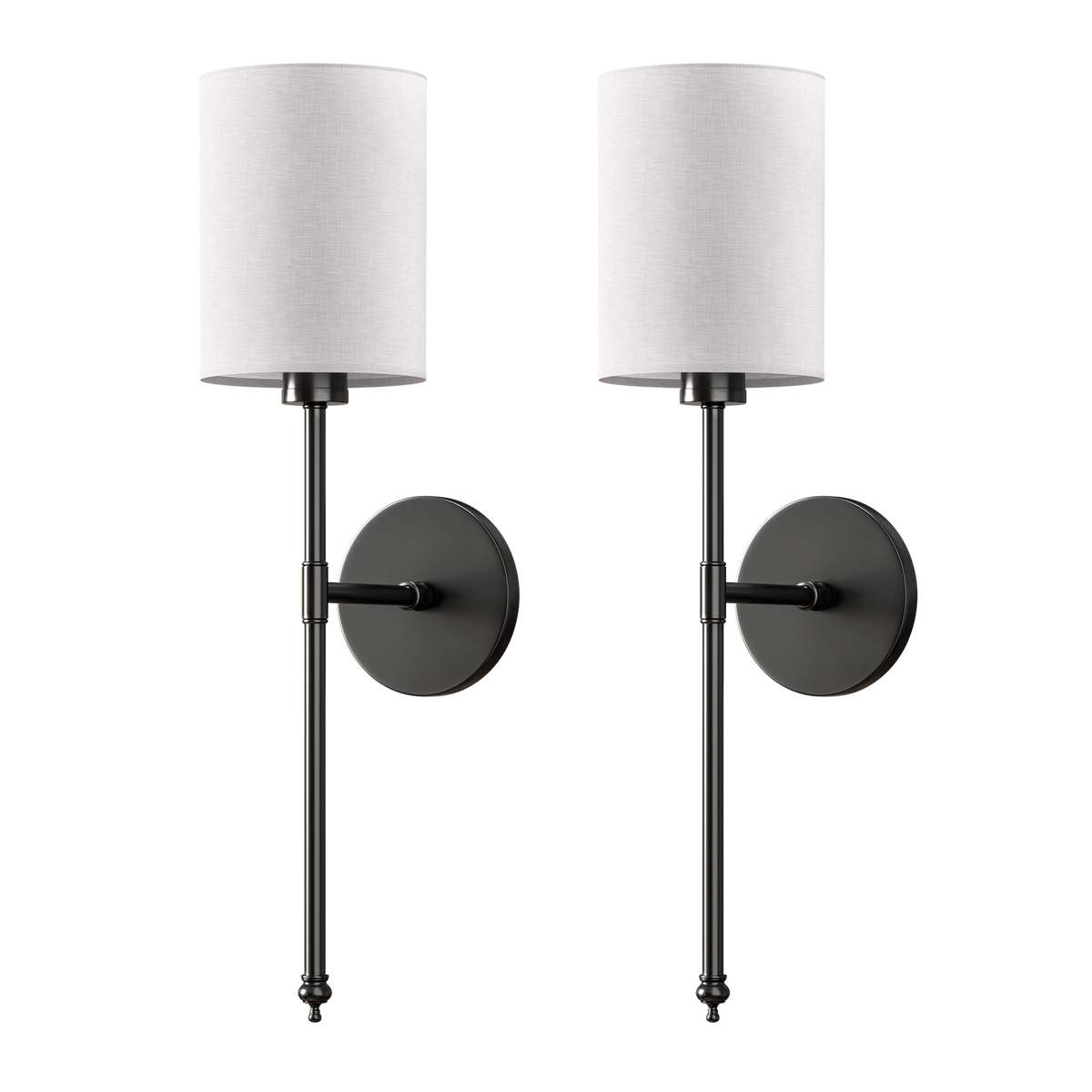 WIRELESS CYLINDRICAL WALL SCONCES (SET OF 2)