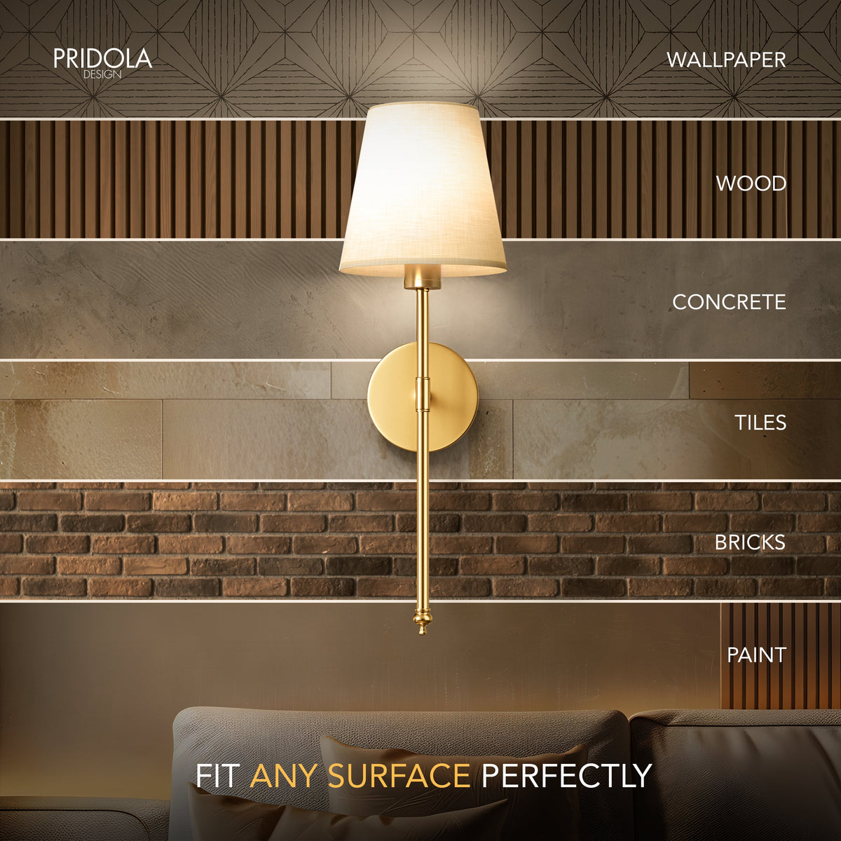 WIRELESS WALL SCONCES (SET OF 2 )