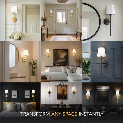 WIRELESS WALL SCONCES (SET OF 2 )