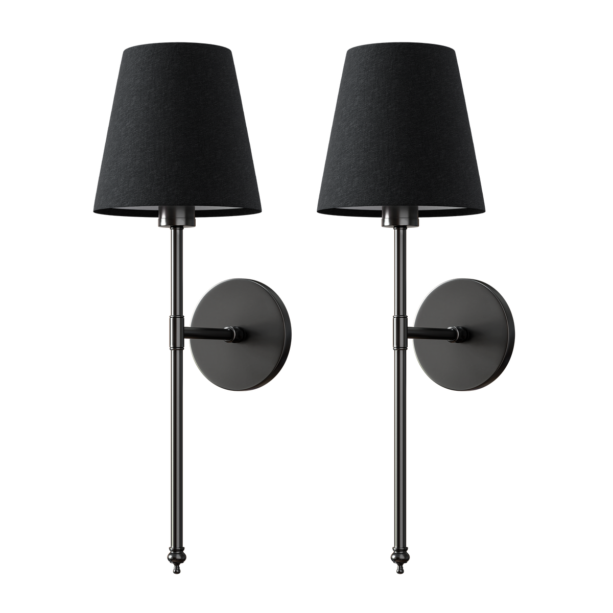 WIRELESS DARK WALL SCONCES (SET OF 2)